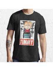 -SOUTH PARK- Timmy Essential T-Shirt 100% Cotton, Gifts for Men Dad Husband Grandpa, S-XXXL, Black