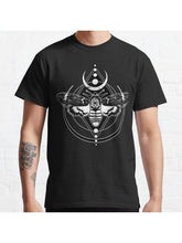 Death moth Classic T-Shirt 100% Cotton, Gifts for Men Dad Husband Grandpa, S-XXXL, Black