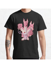 Strawberry Cerberus Classic T-Shirt 100% Cotton, Gifts for Men Dad Husband Grandpa, S-XXXL, Black