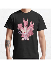 Strawberry Cerberus Classic T-Shirt 100% Cotton, Gifts for Men Dad Husband Grandpa, S-XXXL, Black