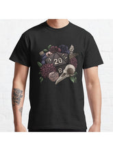 Necromancer D20 Tabletop RPG Gaming Dice Classic T-Shirt 100% Cotton, Gifts for Men Dad Husband Grandpa, S-XXXL, Black