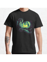 Moon Play Classic T-Shirt 100% Cotton, Gifts for Men Dad Husband Grandpa, S-XXXL, Black