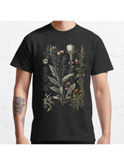 Dark Academia Herbs Classic T-Shirt 100% Cotton, Gifts for Men Dad Husband Grandpa, S-XXXL, Black