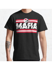 buffalo bills mafia Classic T-Shirt 100% Cotton, Gifts for Men Dad Husband Grandpa, S-XXXL, Black