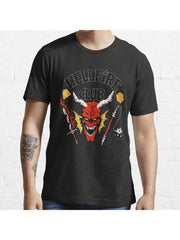 Hellfire Essential T-Shirt 100% Cotton, Gifts for Men Dad Husband Grandpa, S-XXXL, Black