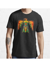 Thunderbird, Legendary Thunder Bird, Native American Mythology, Totem, Spirit, Animal Essential T-Shirt 100% Cotton, Gifts for Men Dad Husband Grandpa, S-XXXL, Black