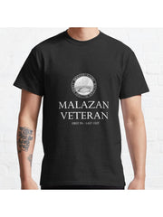 Malazan Veteran Inverted Classic T-Shirt 100% Cotton, Gifts for Men Dad Husband Grandpa, S-XXXL, Black