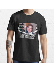 charlie slimecicle gatekeep Essential T-Shirt 100% Cotton, Gifts for Men Dad Husband Grandpa, S-XXXL, Black