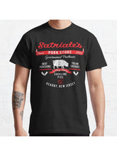 Satriale's Pork Market Classic T-Shirt 100% Cotton, Gifts for Men Dad Husband Grandpa, S-XXXL, Black