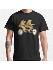 frog and toad Classic T-Shirt 100% Cotton, Gifts for Men Dad Husband Grandpa, S-XXXL, Black