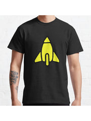 Reggie Rocket Classic T-Shirt 100% Cotton, Gifts for Men Dad Husband Grandpa, S-XXXL, Black