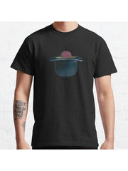 A single plum floating in perfume served in a man's hat Classic T-Shirt 100% Cotton, Gifts for Men Dad Husband Grandpa, S-XXXL, Black
