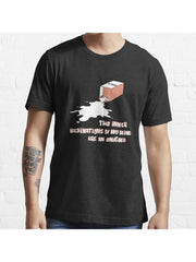 The inner machinations of my mind are an enigma Essential T-Shirt 100% Cotton, Gifts for Men Dad Husband Grandpa, S-XXXL, Black