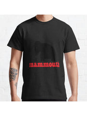 mammoth Classic T-Shirt 100% Cotton, Gifts for Men Dad Husband Grandpa, S-XXXL, Black