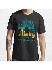 Slinky Essential T-Shirt 100% Cotton, Gifts for Men Dad Husband Grandpa, S-XXXL, Black
