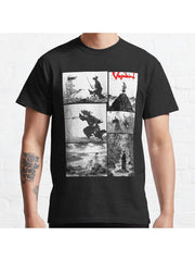 Vagabond Manga Classic T-Shirt 100% Cotton, Gifts for Men Dad Husband Grandpa, S-XXXL, Black