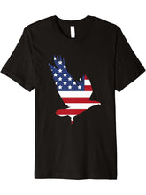american flag eagle - bald eagle - usa - patriotic - july 4 Premium T-Shirt 180G 100% Cotton Printed Round Neck Short-Sleeve T-Shirt, Gifts for Men Dad Husband Grandpa, S-XXXL, Black