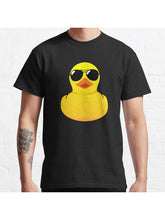 Cool Rubber Duck Classic T-Shirt 100% Cotton, Gifts for Men Dad Husband Grandpa, S-XXXL, Black