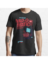 Nap-O-Matic Essential T-Shirt 100% Cotton, Gifts for Men Dad Husband Grandpa, S-XXXL, Black