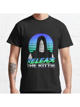 Release The Kitties. Classic T-Shirt 100% Cotton, Gifts for Men Dad Husband Grandpa, S-XXXL, Black