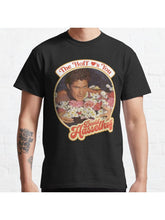 The Hoff Loves You Classic T-Shirt 100% Cotton, Gifts for Men Dad Husband Grandpa, S-XXXL, Black