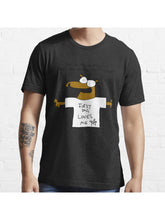 This is my Firstdog Onthemoon t-shirt Essential T-Shirt 100% Cotton, Gifts for Men Dad Husband Grandpa, S-XXXL, Black