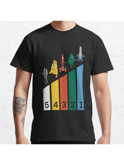 Thunderbirds Classic T-Shirt 100% Cotton, Gifts for Men Dad Husband Grandpa, S-XXXL, Black