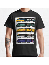 CLASS 43 INTERCITY 125 LOCOMOTIVES Classic T-Shirt 100% Cotton, Gifts for Men Dad Husband Grandpa, S-XXXL, Black