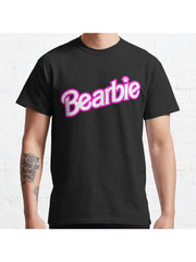 Bearbie Classic T-Shirt 100% Cotton, Gifts for Men Dad Husband Grandpa, S-XXXL, Black