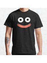 Dragon Quest Slime Face Classic T-Shirt 100% Cotton, Gifts for Men Dad Husband Grandpa, S-XXXL, Black