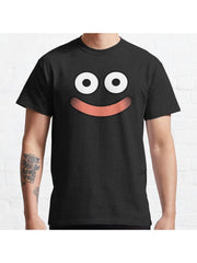 Dragon Quest Slime Face Classic T-Shirt 100% Cotton, Gifts for Men Dad Husband Grandpa, S-XXXL, Black