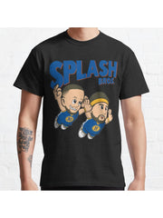 SUPER SPLASH BROS 3 '22 Classic T-Shirt 100% Cotton, Gifts for Men Dad Husband Grandpa, S-XXXL, Black