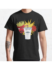 Aqua Teen Hunger Force Classic T-Shirt 100% Cotton, Gifts for Men Dad Husband Grandpa, S-XXXL, Black