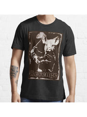 Revenge vegetarian, vegan shirt Essential T-Shirt 100% Cotton, Gifts for Men Dad Husband Grandpa, S-XXXL, Black