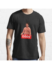 Gibby Essential T-Shirt 100% Cotton, Gifts for Men Dad Husband Grandpa, S-XXXL, Black