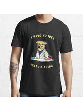 I Have No Idea What I'm Doing Essential T-Shirt 100% Cotton, Gifts for Men Dad Husband Grandpa, S-XXXL, Black