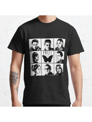 Until dawn - main characters Classic T-Shirt 100% Cotton, Gifts for Men Dad Husband Grandpa, S-XXXL, Black