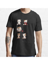 Soft Kitty Essential T-Shirt 100% Cotton, Gifts for Men Dad Husband Grandpa, S-XXXL, Black