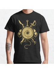 Gems Weapons Classic T-Shirt 100% Cotton, Gifts for Men Dad Husband Grandpa, S-XXXL, Black