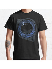 MOONLIGHT ROUNDELAY Classic T-Shirt 100% Cotton, Gifts for Men Dad Husband Grandpa, S-XXXL, Black