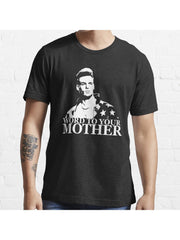 Vanilla Ice - Word To Your Mother Essential T-Shirt 100% Cotton, Gifts for Men Dad Husband Grandpa, S-XXXL, Black