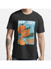 Mt Joy Orange Blood Mt Joy Merch Men Women Shirt Boy Girl Young Shirt Hoodie Essential T-Shirt 100% Cotton, Gifts for Men Dad Husband Grandpa, S-XXXL, Black