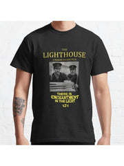 The Lighthouse Classic T-Shirt 100% Cotton, Gifts for Men Dad Husband Grandpa, S-XXXL, Black