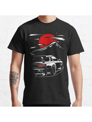 Mazda RX7 | Haruna Classic T-Shirt 100% Cotton, Gifts for Men Dad Husband Grandpa, S-XXXL, Black