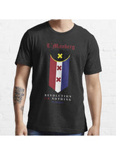 lmanberg Flag - Revolution or Nothing (no mercy) Essential T-Shirt 100% Cotton, Gifts for Men Dad Husband Grandpa, S-XXXL, Black