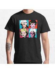 Golden Girls Classic T-Shirt 100% Cotton, Gifts for Men Dad Husband Grandpa, S-XXXL, Black