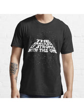 The sarcasm is strong with this one Essential T-Shirt 100% Cotton, Gifts for Men Dad Husband Grandpa, S-XXXL, Black