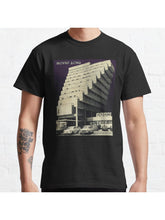 Molchat Doma Etazhi Stairs (Молчат Дома Этажи) Classic T-Shirt 100% Cotton, Gifts for Men Dad Husband Grandpa, S-XXXL, Black