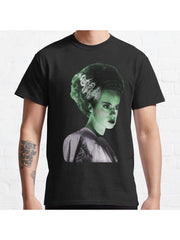 The Bride Lives! Classic T-Shirt 100% Cotton, Gifts for Men Dad Husband Grandpa, S-XXXL, Black