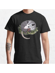 Screaming possum Classic T-Shirt 100% Cotton, Gifts for Men Dad Husband Grandpa, S-XXXL, Black